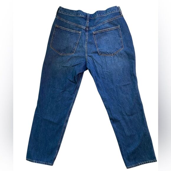 J. Crew Dark Medium Wash Premium Edition High Rise Straight Jeans - Picture 2 of 9